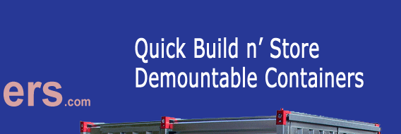 Quick Build n' Store Demountable Containers